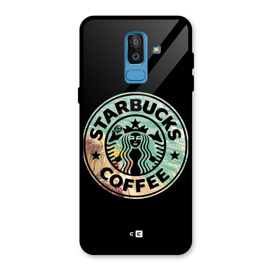 Coffee StarBucks Glass Back Case for Galaxy J8