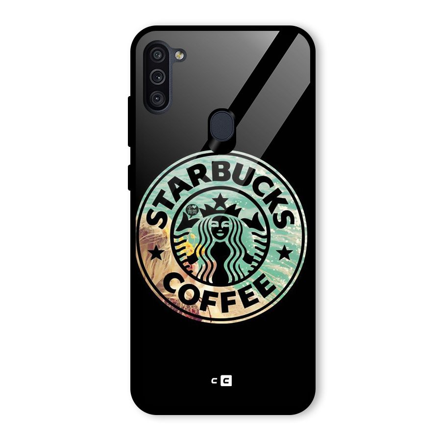 Coffee StarBucks Glass Back Case for Galaxy M11