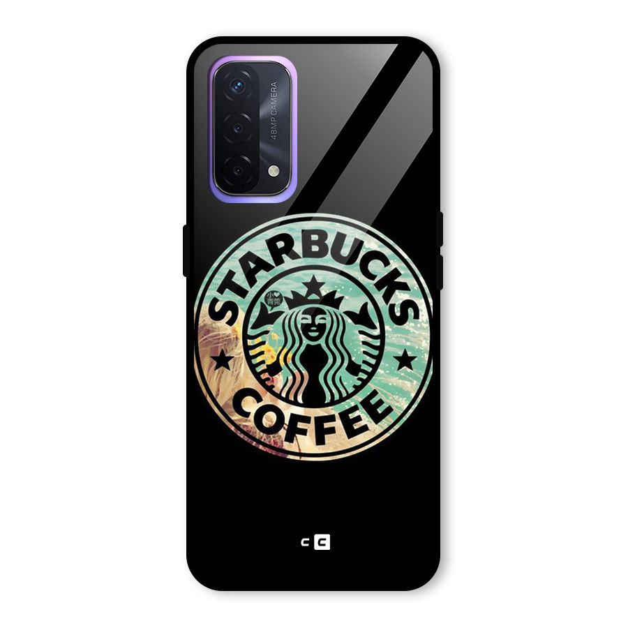 Coffee StarBucks Glass Back Case for Oppo A74 5G