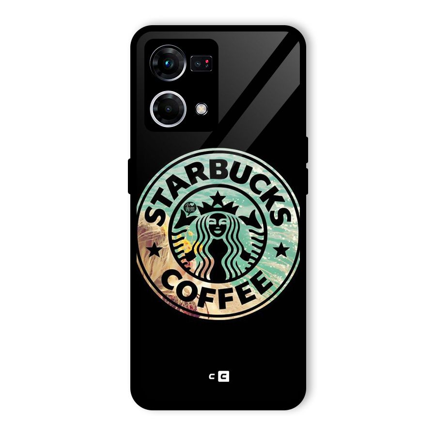 Coffee StarBucks Glass Back Case for Oppo F21 Pro 4G
