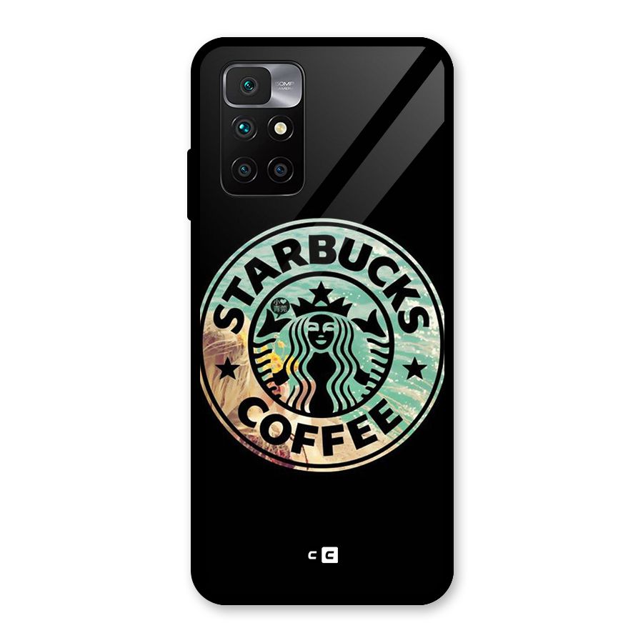 Coffee StarBucks Glass Back Case for Redmi 10 Prime