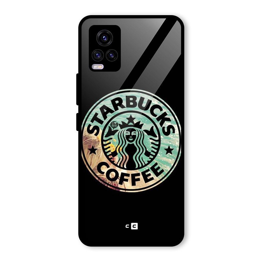 Coffee StarBucks Glass Back Case for Vivo V20 2021