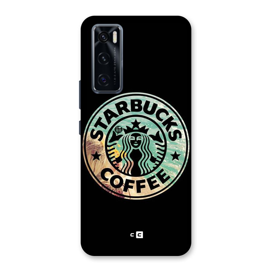 Coffee StarBucks Glass Back Case for Vivo V20 SE