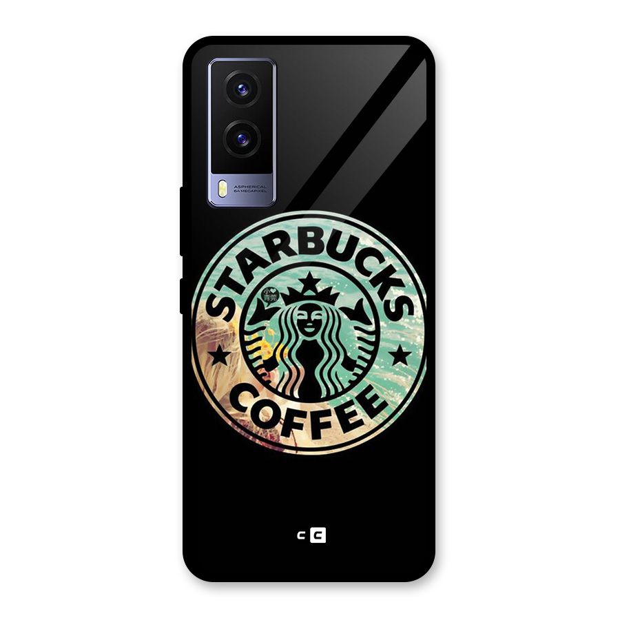 Coffee StarBucks Glass Back Case for Vivo V21e 5G