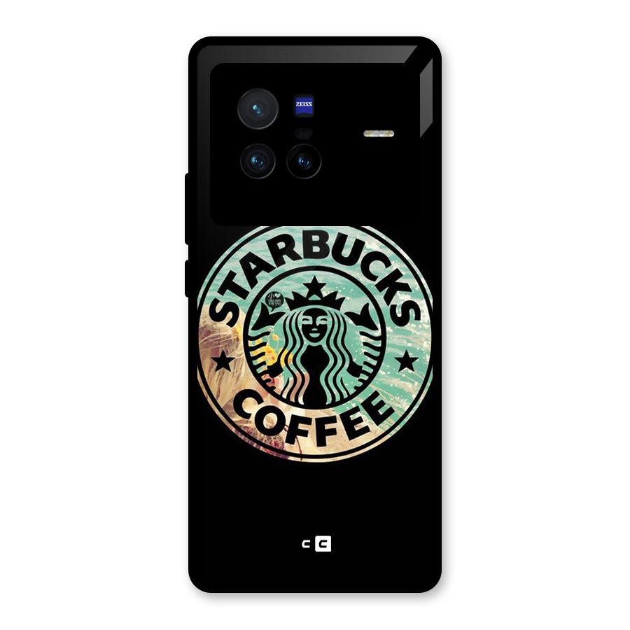 Coffee StarBucks Glass Back Case for Vivo X80