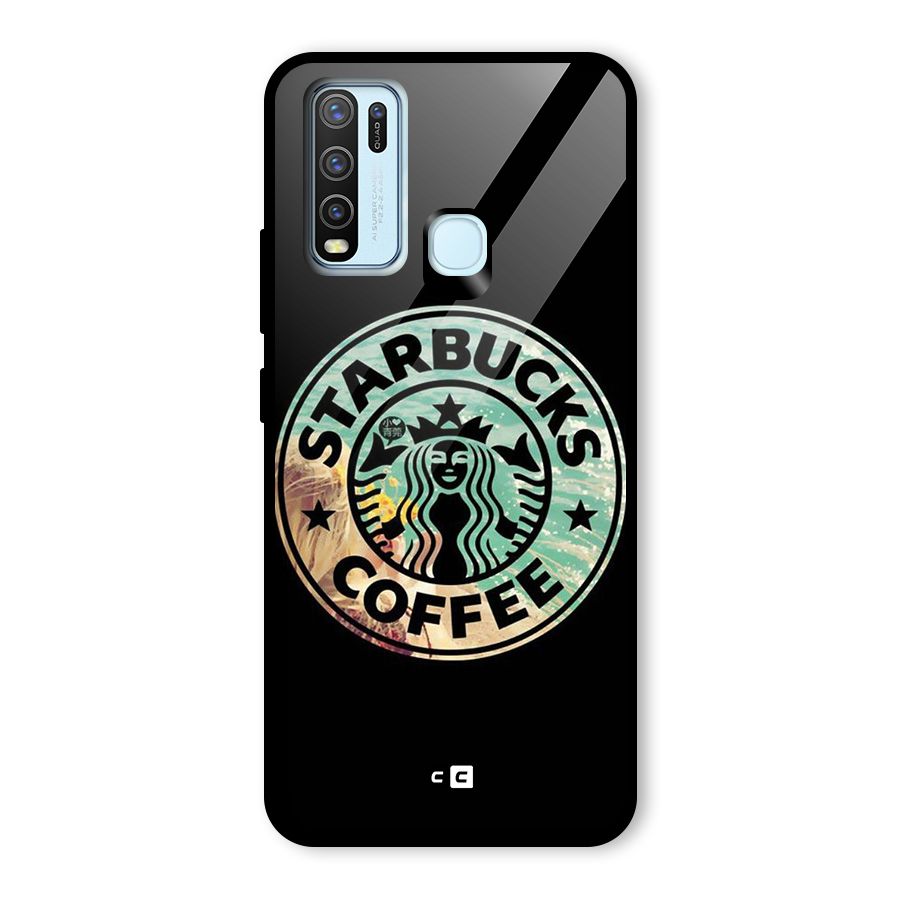Coffee StarBucks Glass Back Case for Vivo Y30