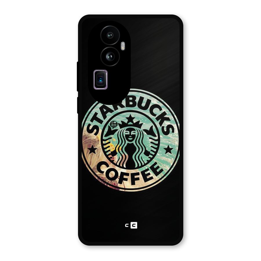 Coffee StarBucks Metal Back Case for Oppo Reno10 Pro Plus