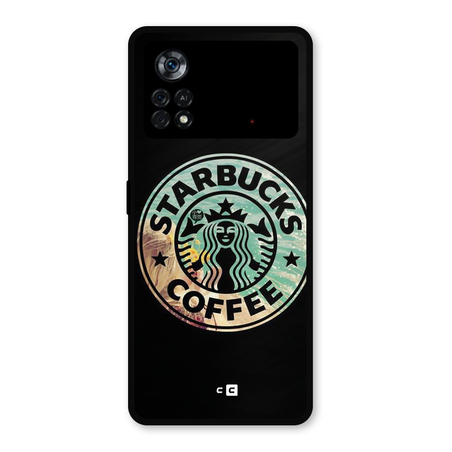 Coffee StarBucks Metal Back Case for Poco X4 Pro 5G