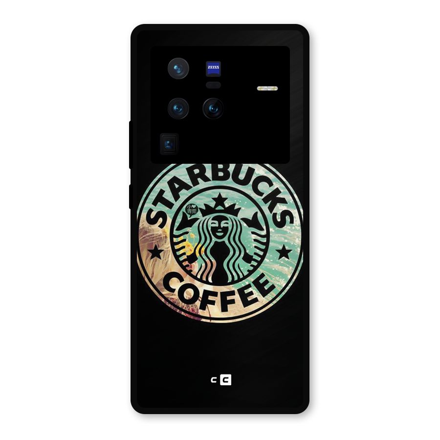 Coffee StarBucks Metal Back Case for Vivo X80 Pro