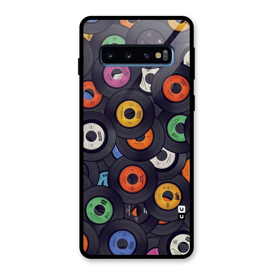 Colorful Disks Glass Back Case for Galaxy S10