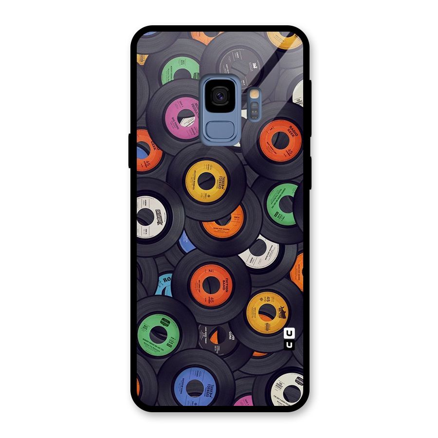 Colorful Disks Glass Back Case for Galaxy S9