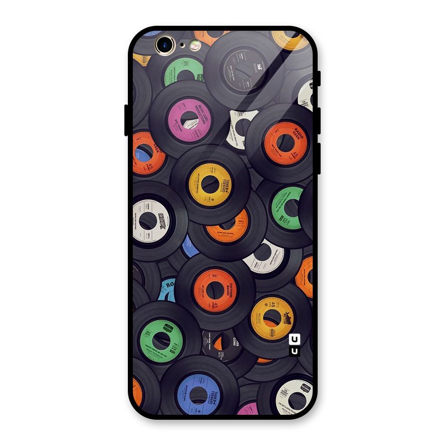 Colorful Disks Glass Back Case for iPhone 6 6S