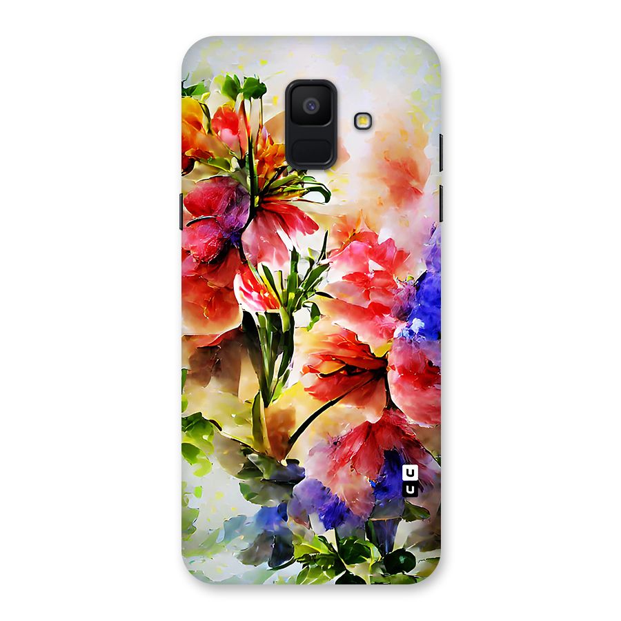 Colorful Flowers Fine Art Back Case for Galaxy A6 (2018)