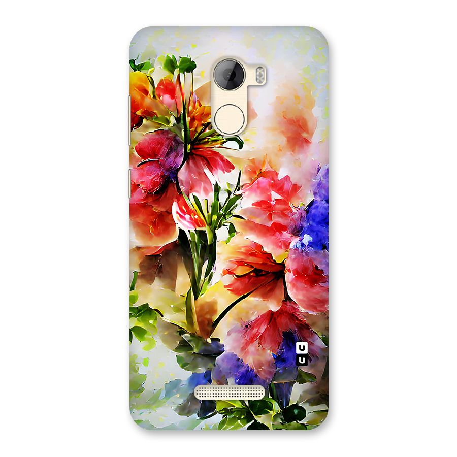 Colorful Flowers Fine Art Back Case for Gionee A1 LIte