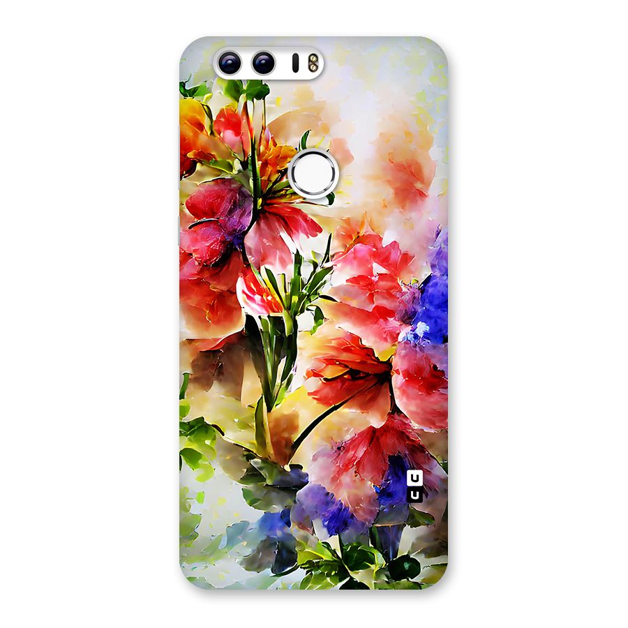 Colorful Flowers Fine Art Back Case for Honor 8