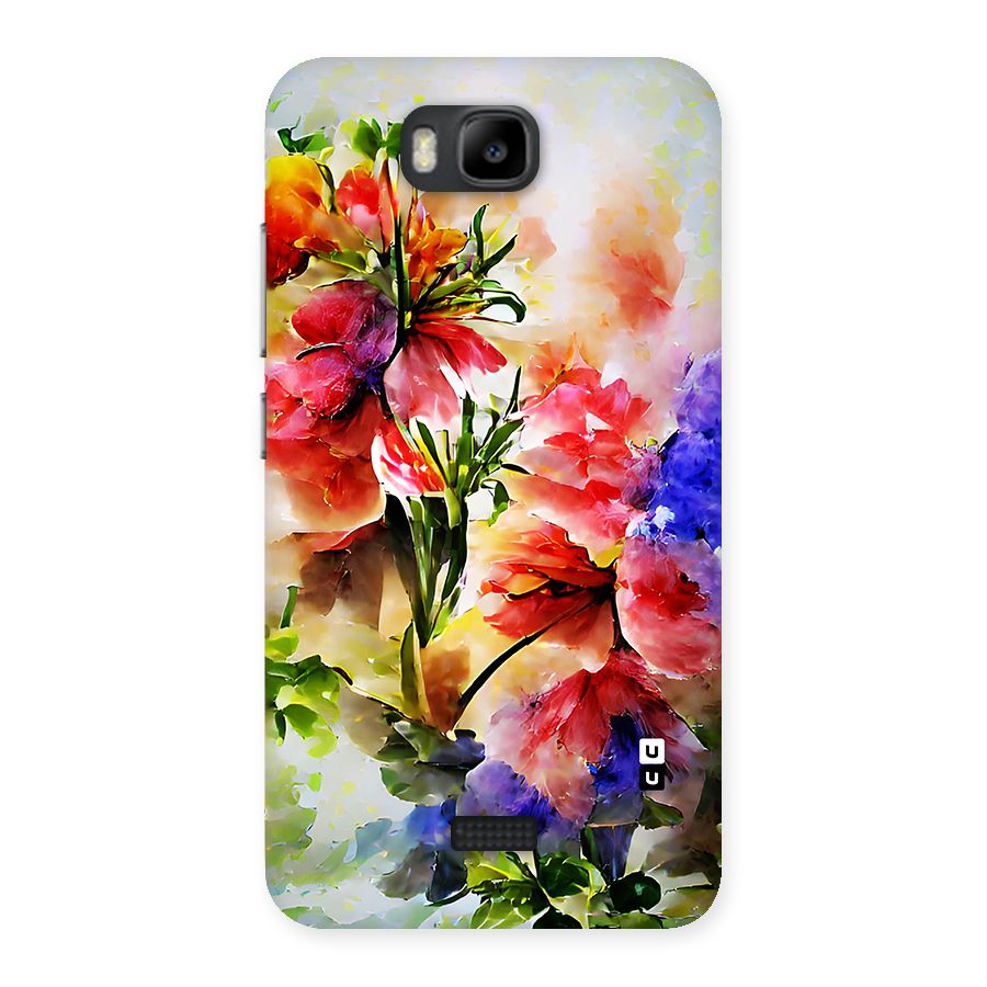 Colorful Flowers Fine Art Back Case for Honor Bee