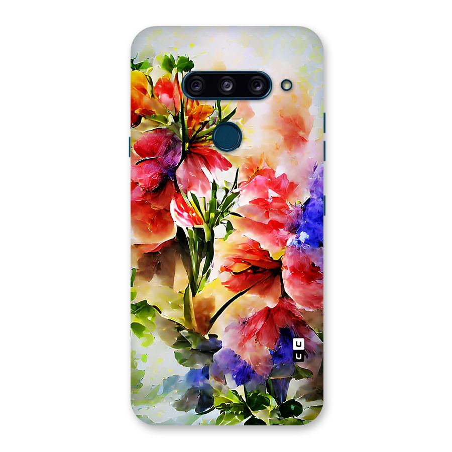 Colorful Flowers Fine Art Back Case for LG  V40 ThinQ