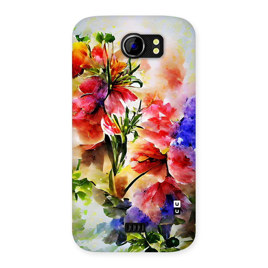 Colorful Flowers Fine Art Back Case for Micromax Canvas 2 A110