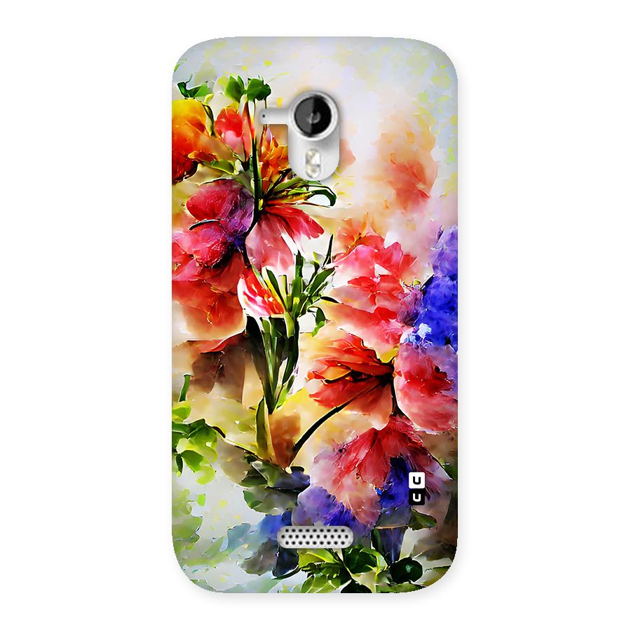 Colorful Flowers Fine Art Back Case for Micromax Canvas HD A116