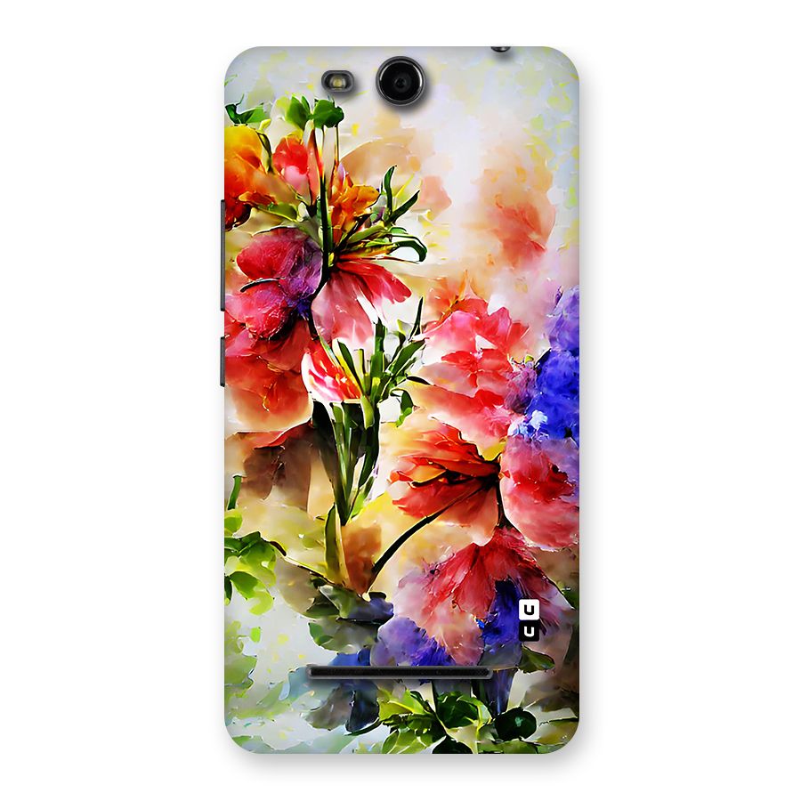 Colorful Flowers Fine Art Back Case for Micromax Canvas Juice 3 Q392