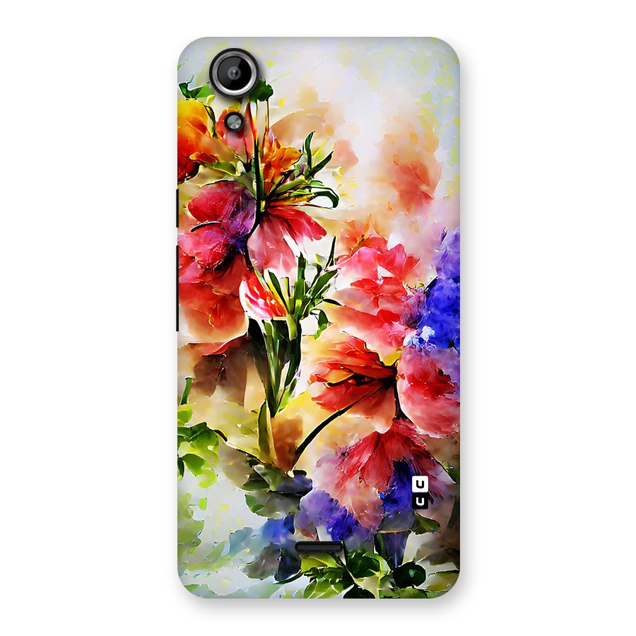 Colorful Flowers Fine Art Back Case for Micromax Canvas Selfie Lens Q345