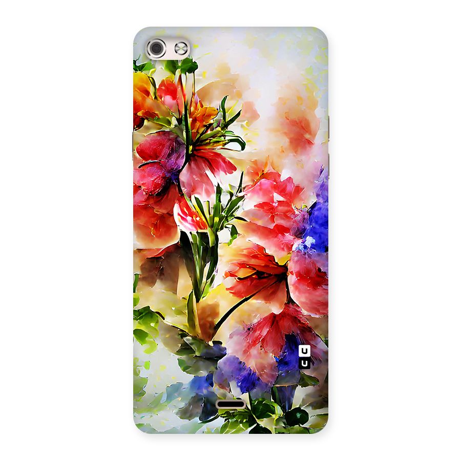 Colorful Flowers Fine Art Back Case for Micromax Canvas Silver 5