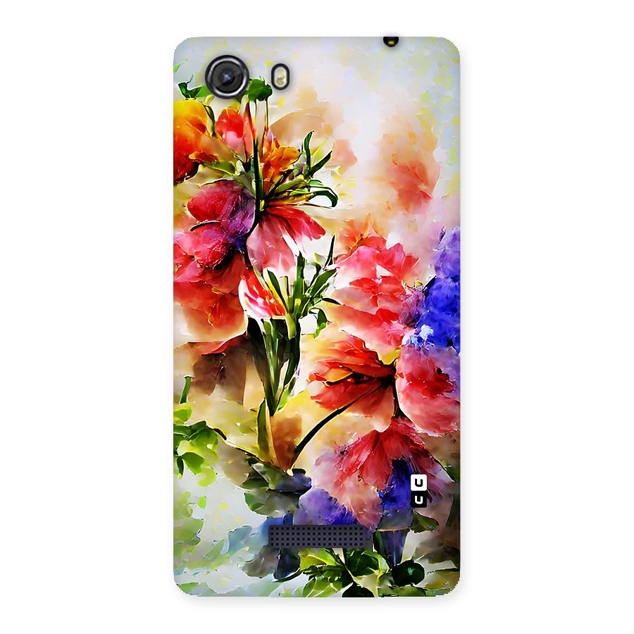 Colorful Flowers Fine Art Back Case for Micromax Unite 3