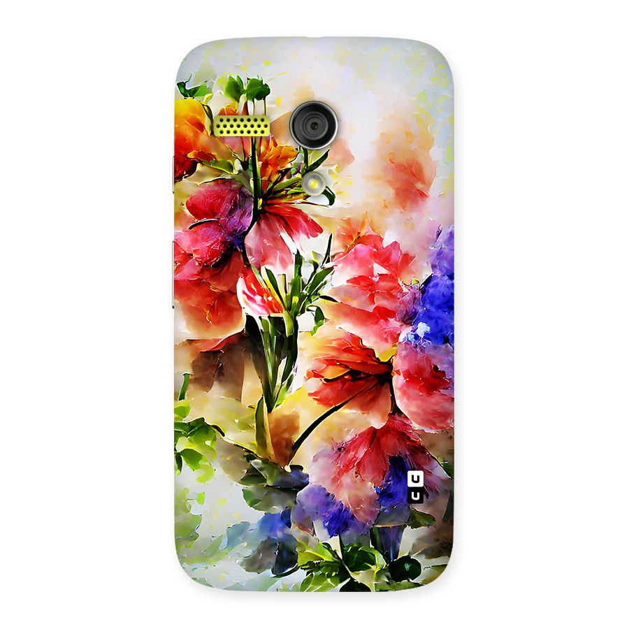 Colorful Flowers Fine Art Back Case for Moto G