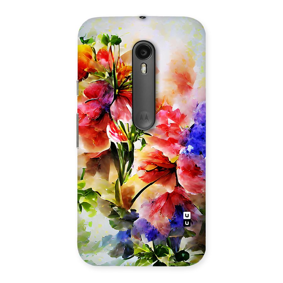 Colorful Flowers Fine Art Back Case for Moto G3
