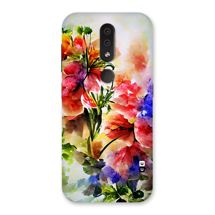 Colorful Flowers Fine Art Back Case for Nokia 4.2