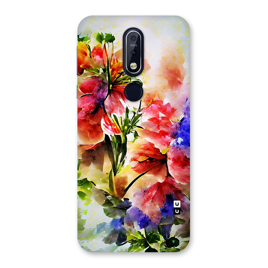 Colorful Flowers Fine Art Back Case for Nokia 7.1