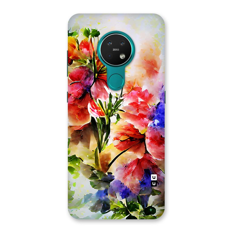 Colorful Flowers Fine Art Back Case for Nokia 7.2