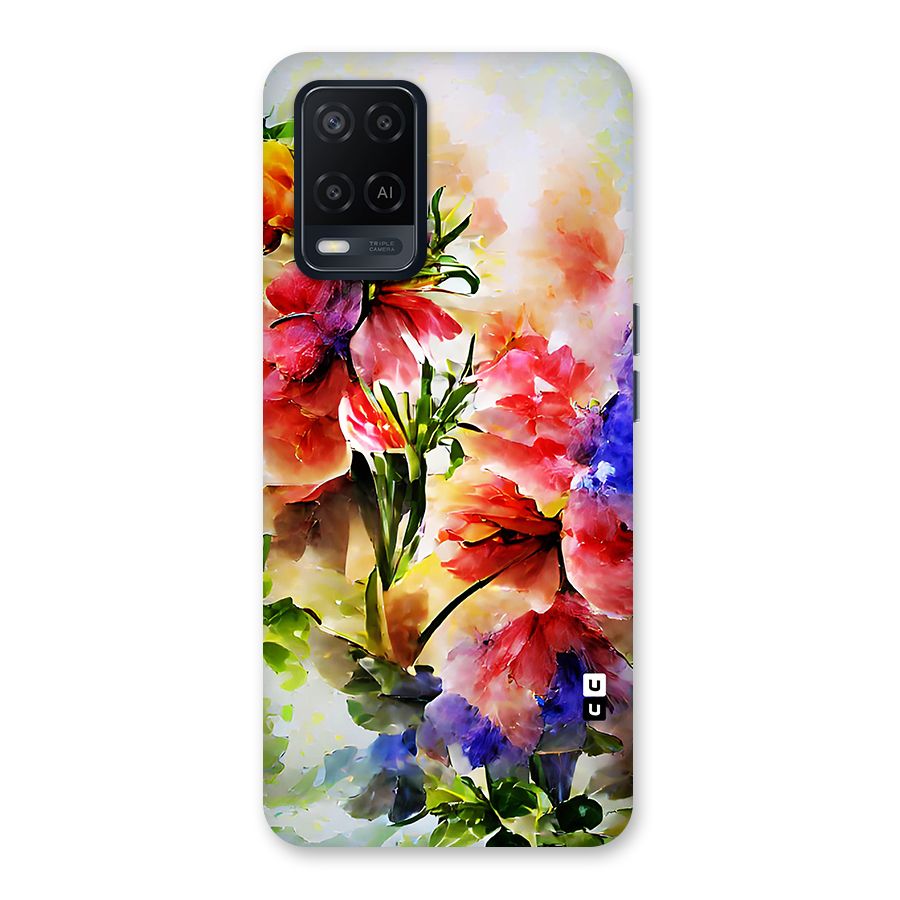 Colorful Flowers Fine Art Back Case for Oppo A54