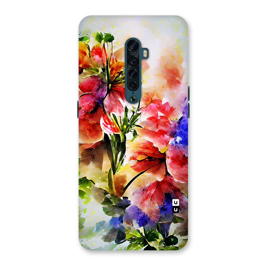 Colorful Flowers Fine Art Back Case for Oppo Reno2