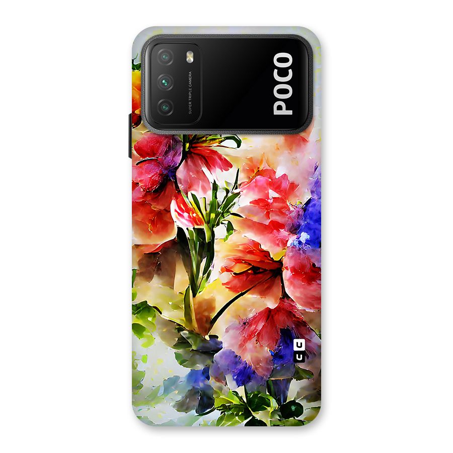 Colorful Flowers Fine Art Back Case for Poco M3