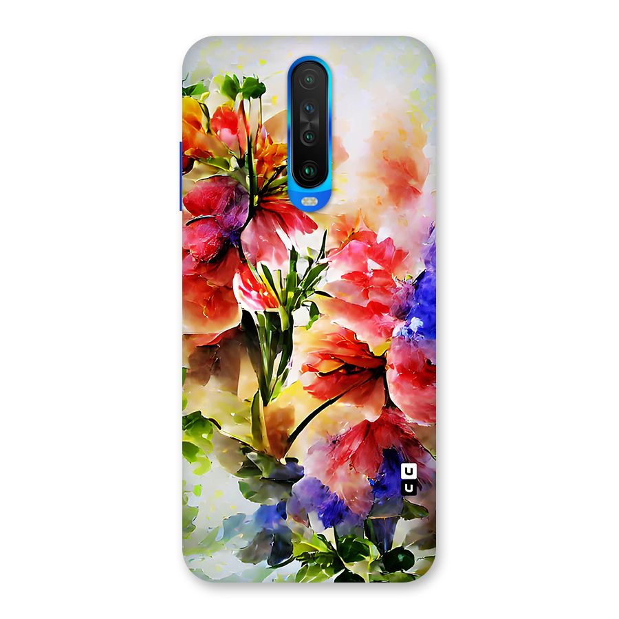 Colorful Flowers Fine Art Back Case for Poco X2