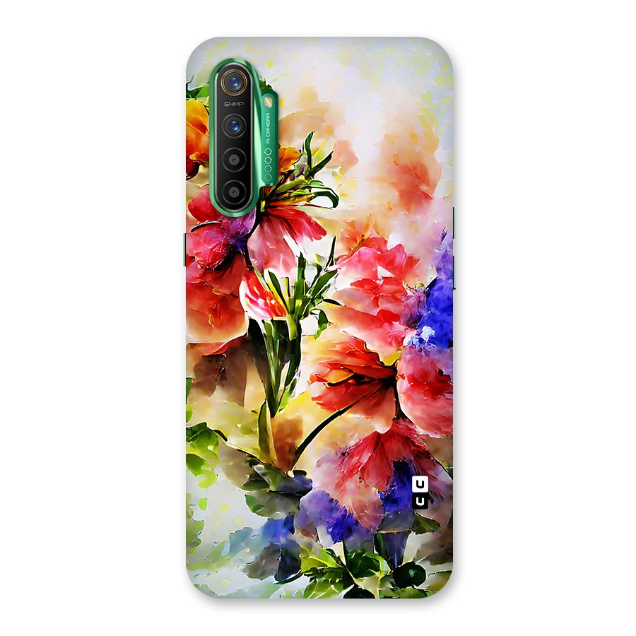 Colorful Flowers Fine Art Glass Back Case for Realme X2