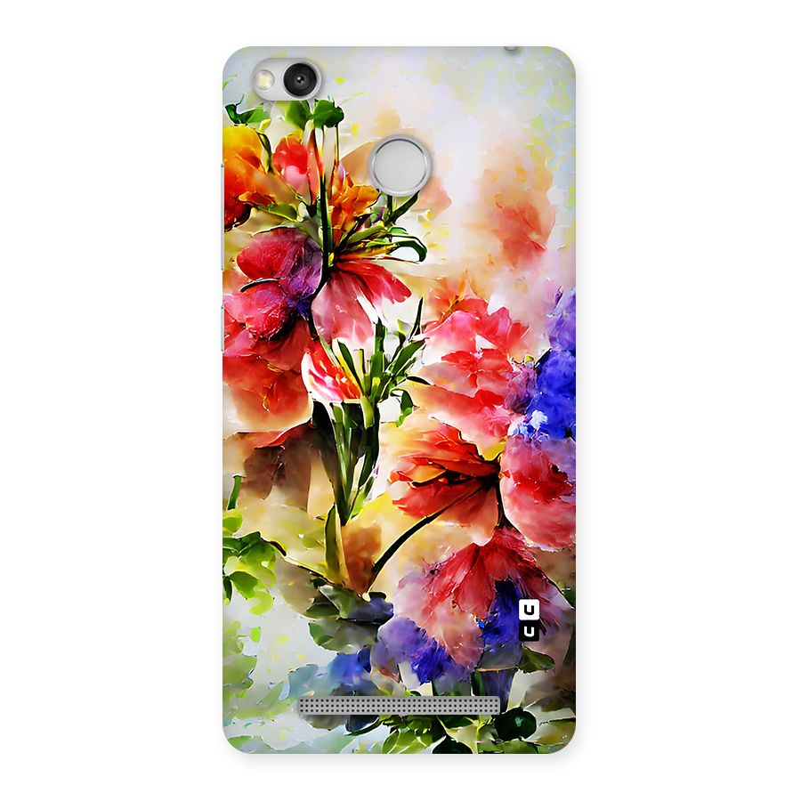 Colorful Flowers Fine Art Back Case for Redmi 3S Prime