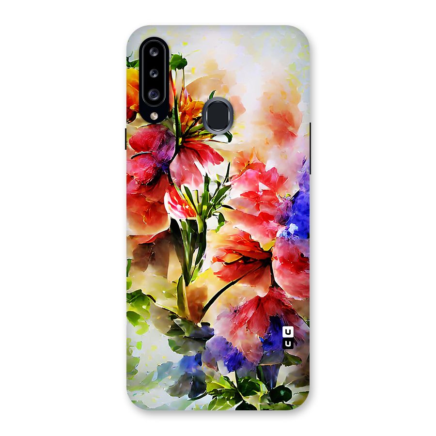 Colorful Flowers Fine Art Back Case for Samsung Galaxy A20s