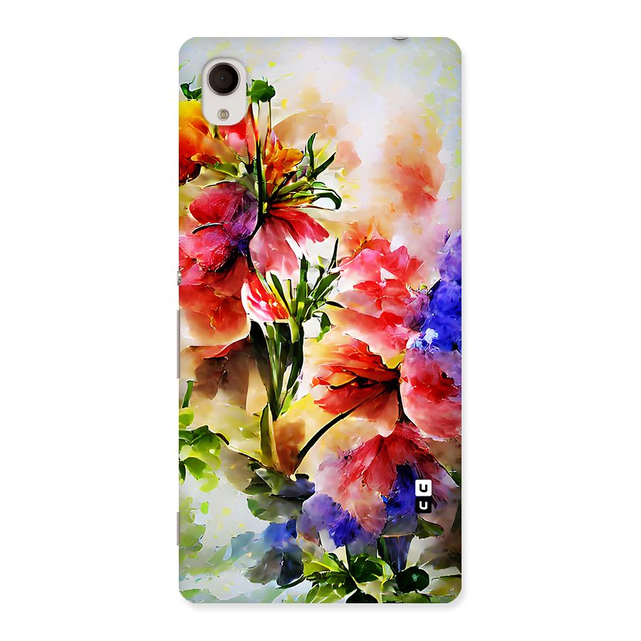 Colorful Flowers Fine Art Back Case for Sony Xperia M4