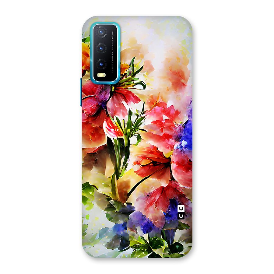 Colorful Flowers Fine Art Back Case for Vivo Y20A