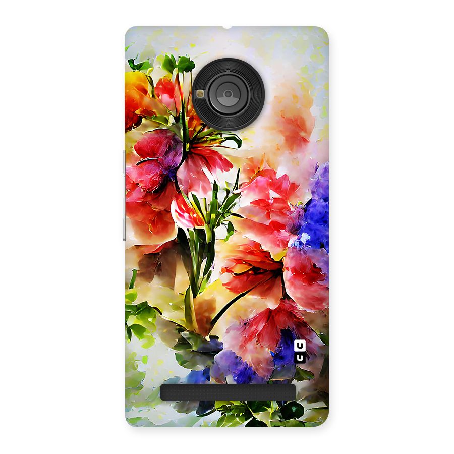 Colorful Flowers Fine Art Back Case for Yu Yuphoria