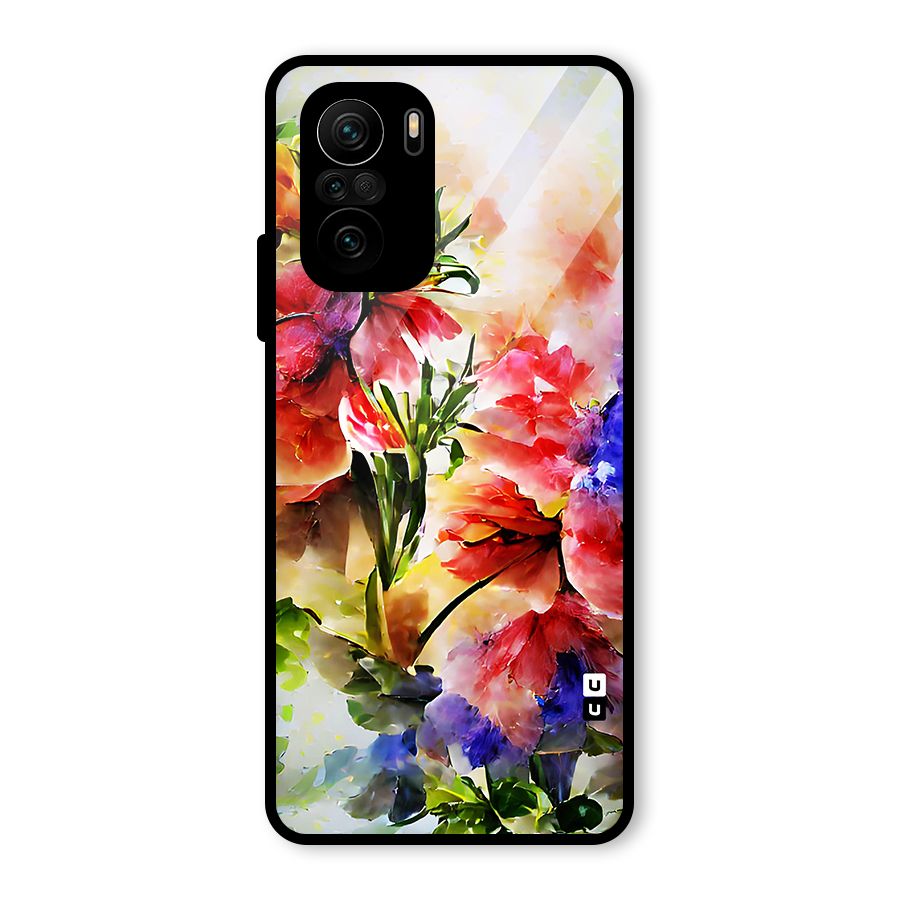 Colorful Flowers Fine Art Glass Back Case for Mi 11X Pro