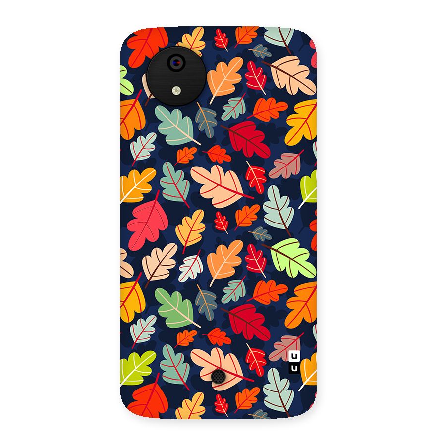 Colorful Leaves Beautiful Pattern Back Case for Canvas A1  AQ4501