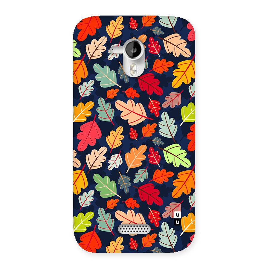 Colorful Leaves Beautiful Pattern Back Case for Canvas HD A116