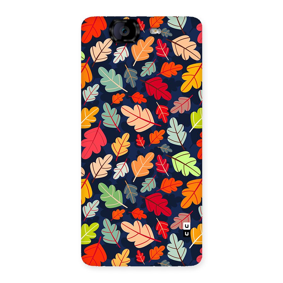 Colorful Leaves Beautiful Pattern Back Case for Canvas Knight A350