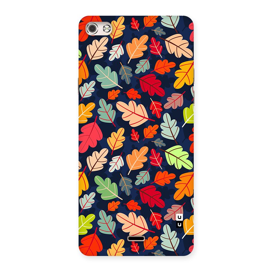 Colorful Leaves Beautiful Pattern Back Case for Canvas Silver 5