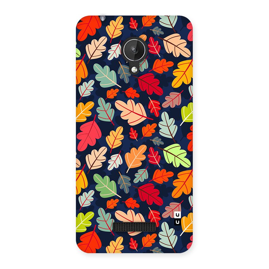 Colorful Leaves Beautiful Pattern Back Case for Canvas Spark Q380