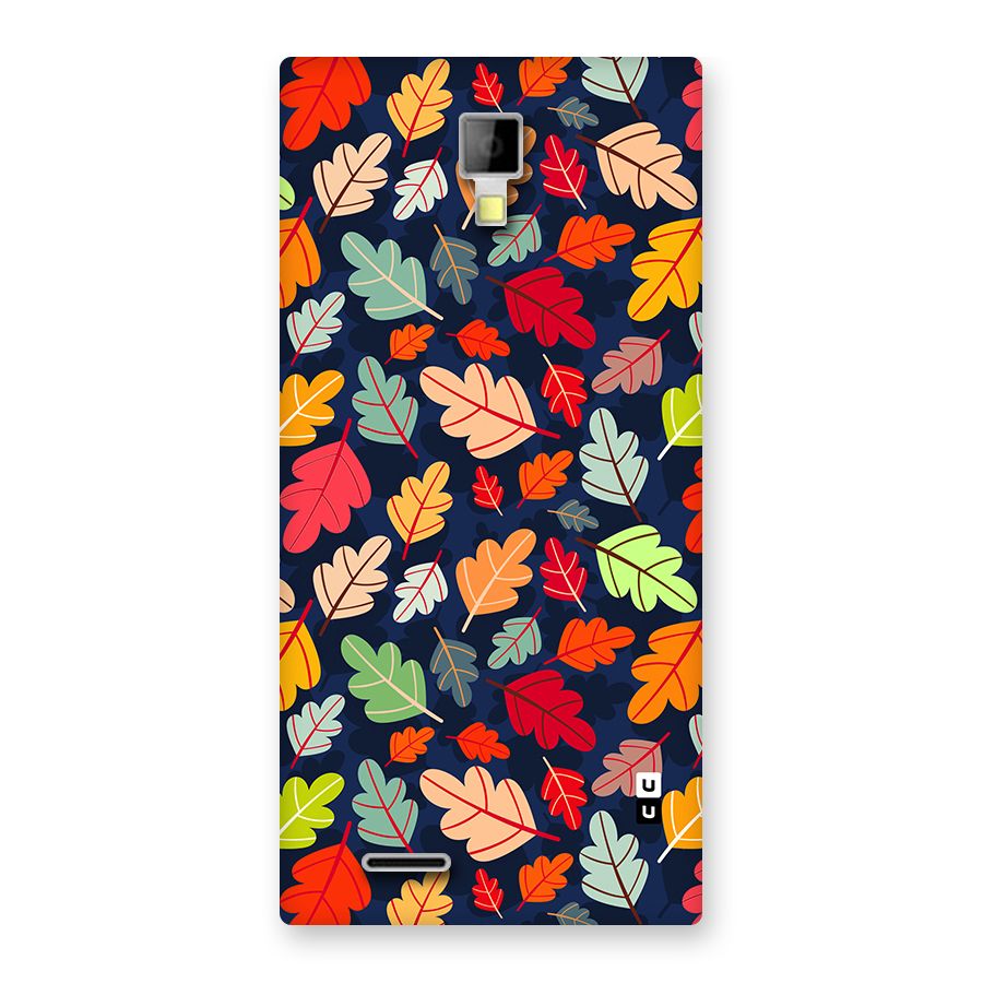 Colorful Leaves Beautiful Pattern Back Case for Canvas Xpress A99