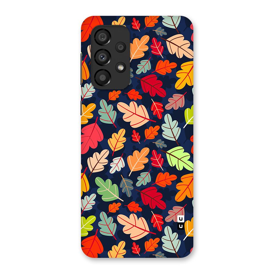 Colorful Leaves Beautiful Pattern Back Case for Galaxy A33 5G